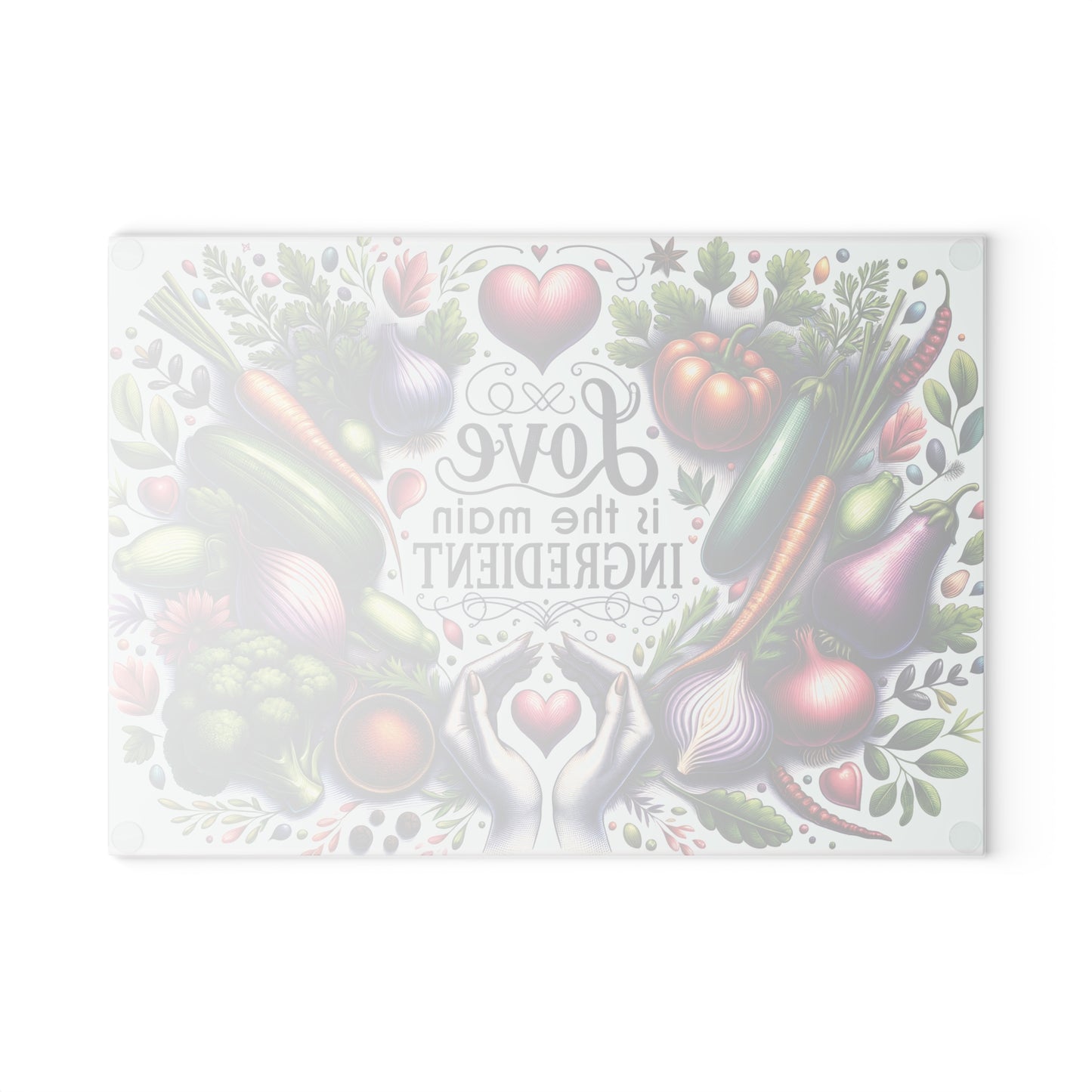 Love Glass Cutting Board