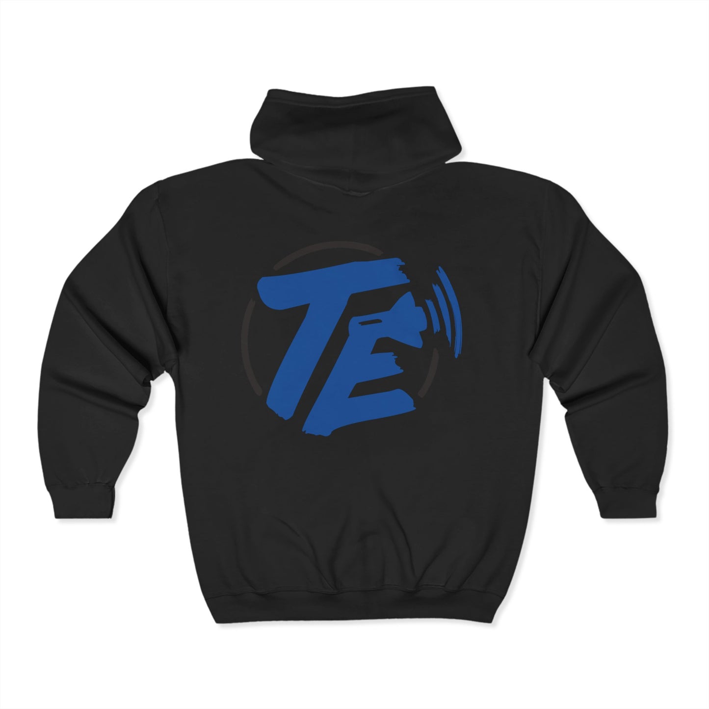 TE | Unisex Full Zip Hooded Sweatshirt -Back