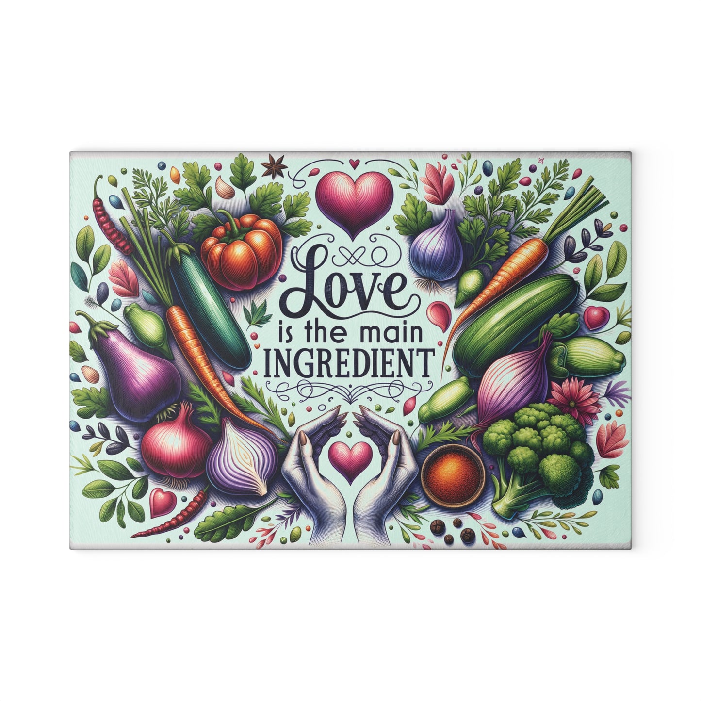 Love Glass Cutting Board