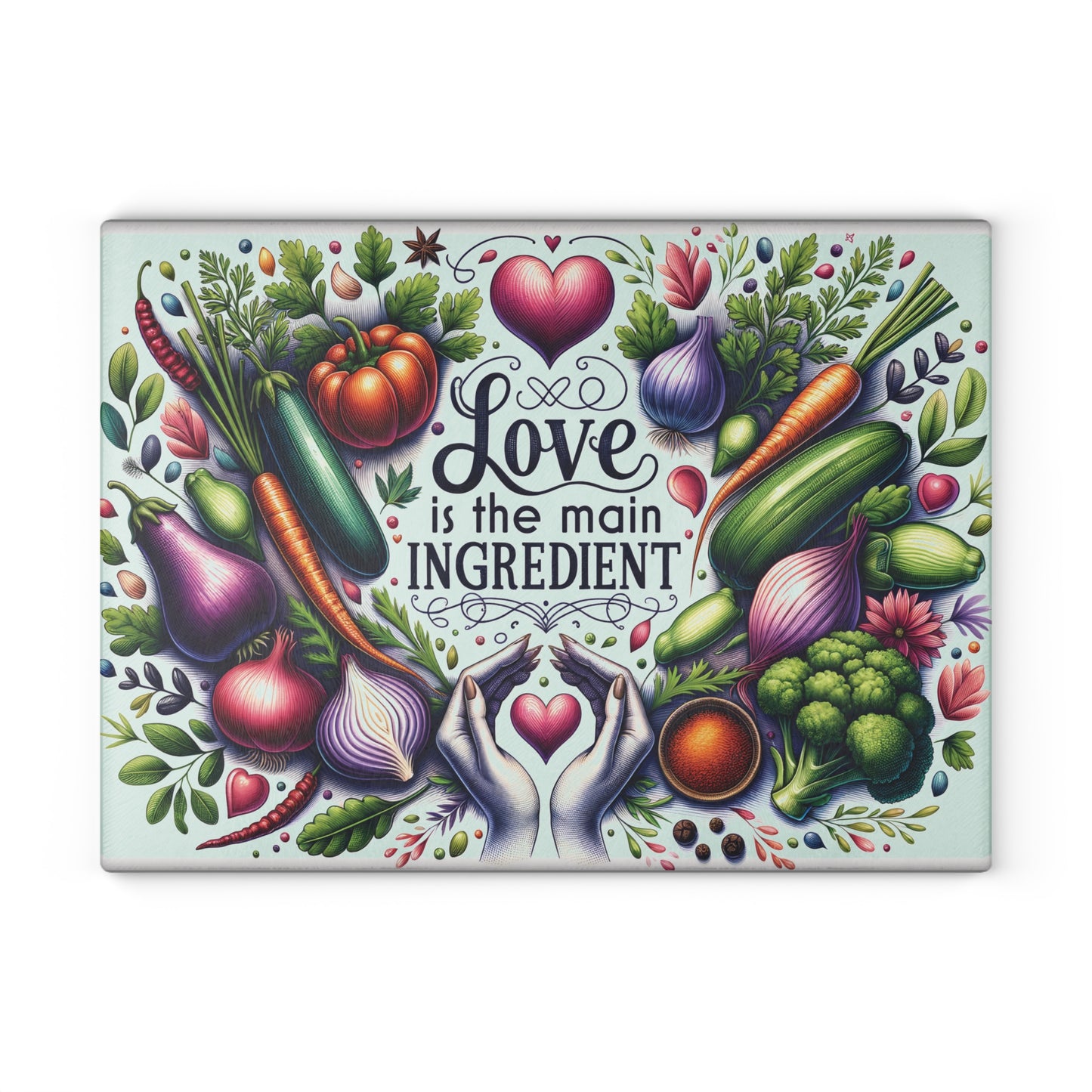 Love Glass Cutting Board