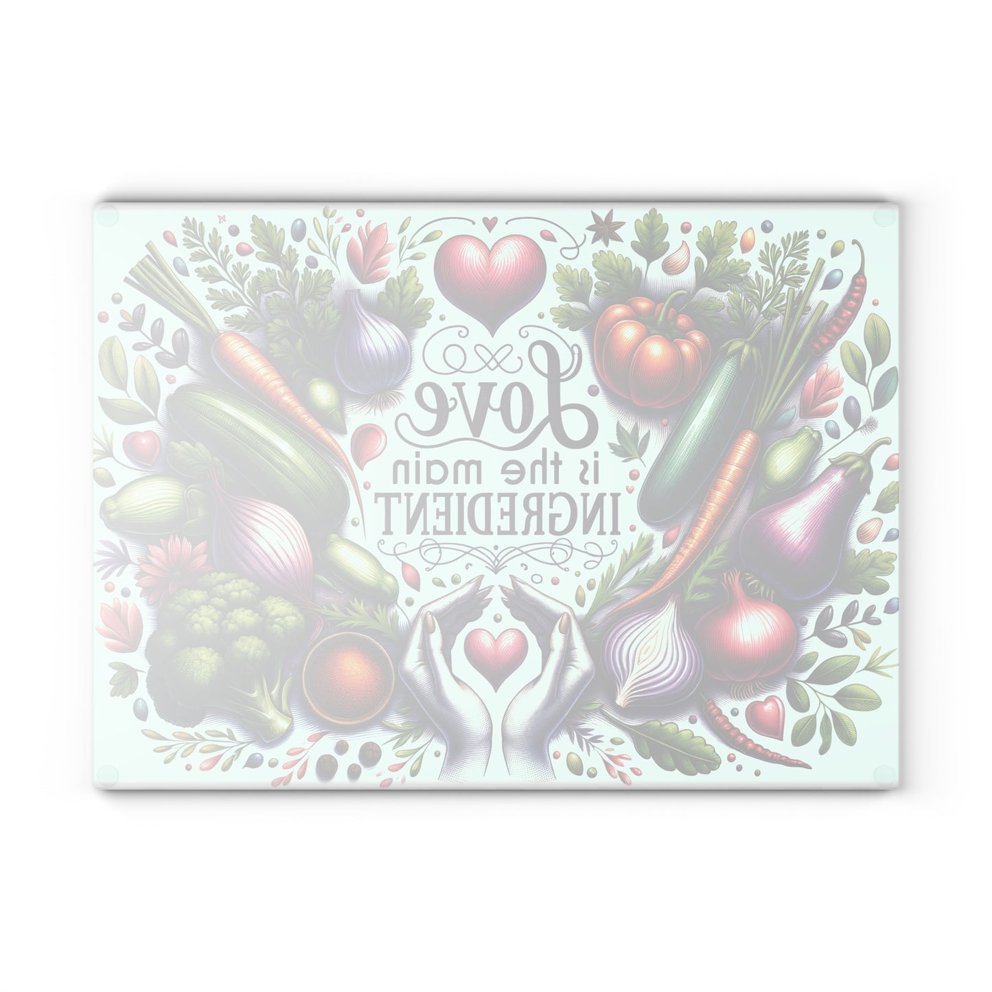 Love Glass Cutting Board