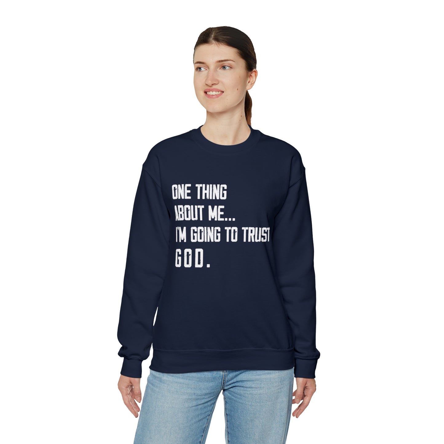 TRUSTING GOD Unisex Heavy Blend™ Crewneck Sweatshirt
