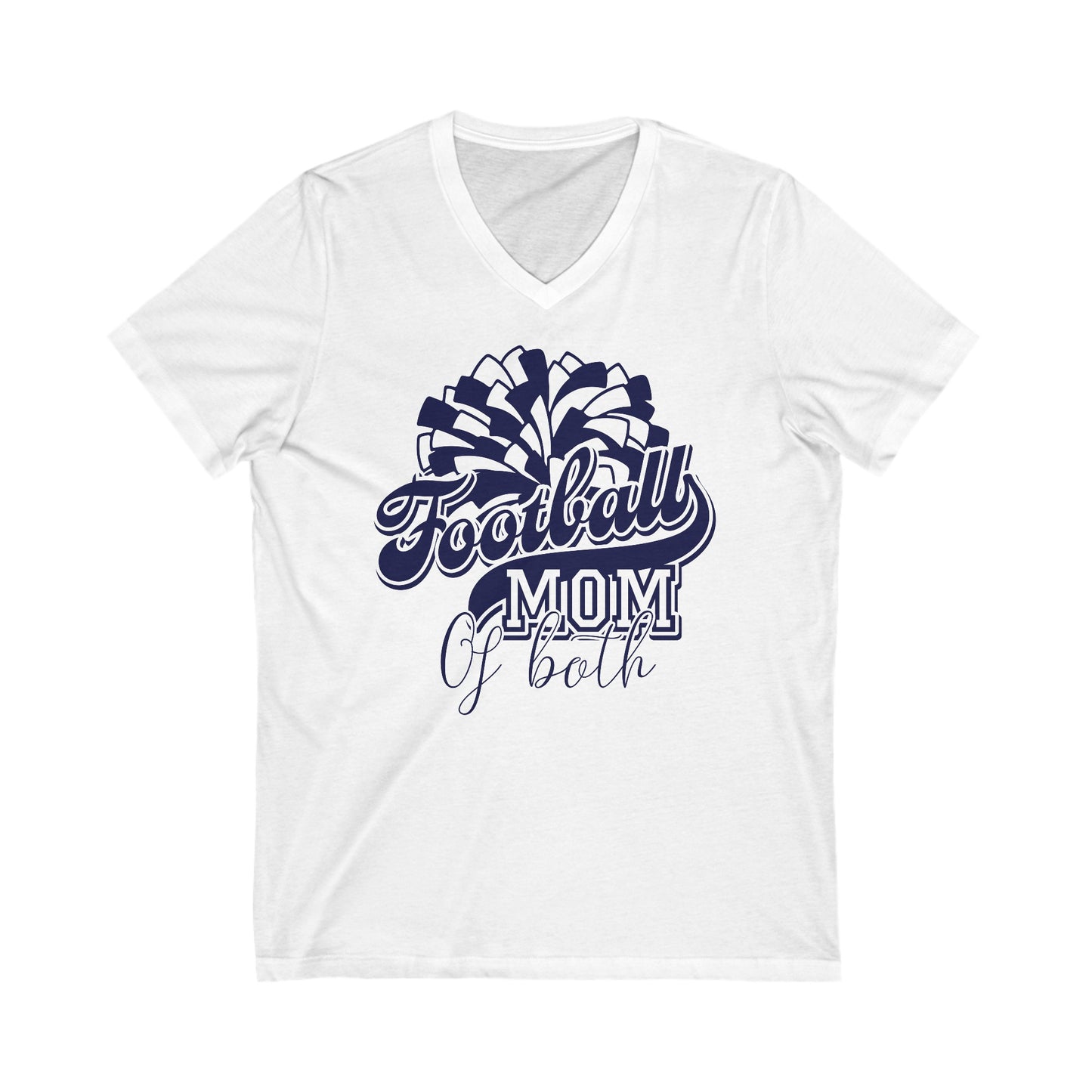 Football Cheer Mom V-Neck Shirt