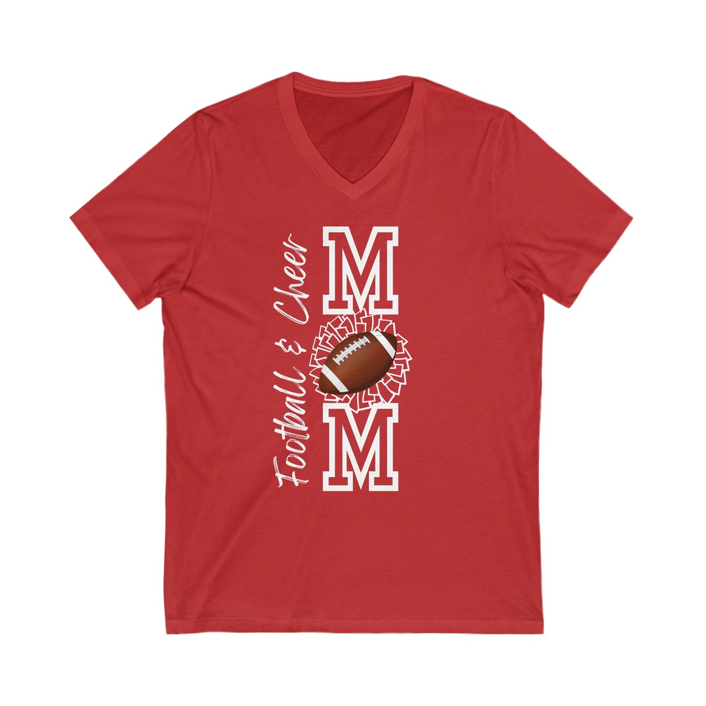 Football & Cheer Short Sleeve V-Neck Shirt