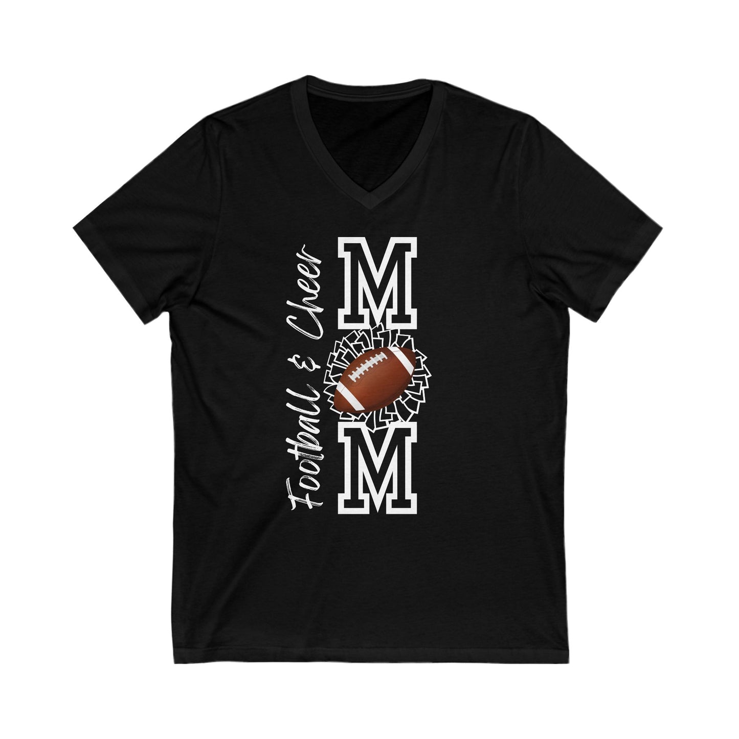 Football & Cheer Short Sleeve V-Neck Shirt
