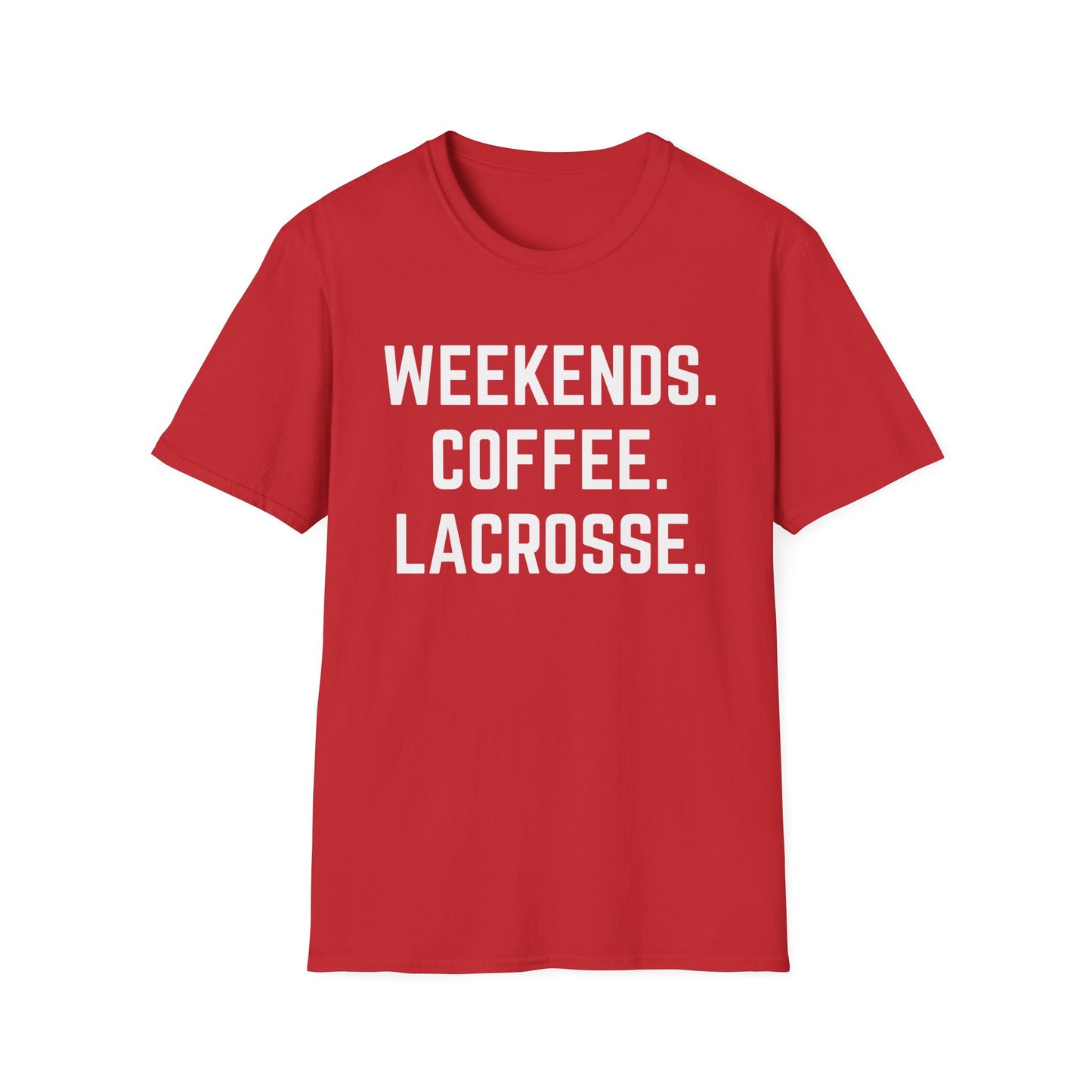 Weekends Coffee Lacrosse Shirt