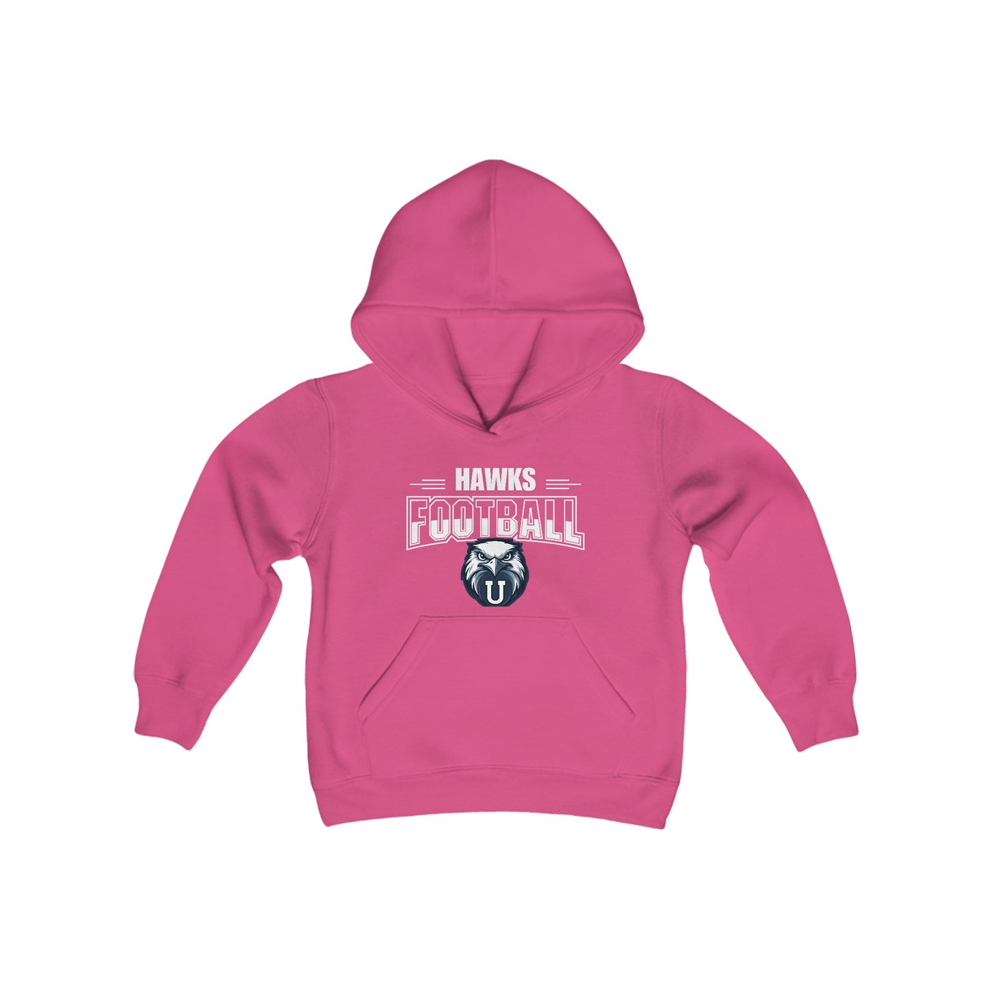 Hawks Football Youth Heavy Blend Hooded Sweatshirt
