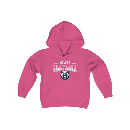 Hawks Football Youth Heavy Blend Hooded Sweatshirt