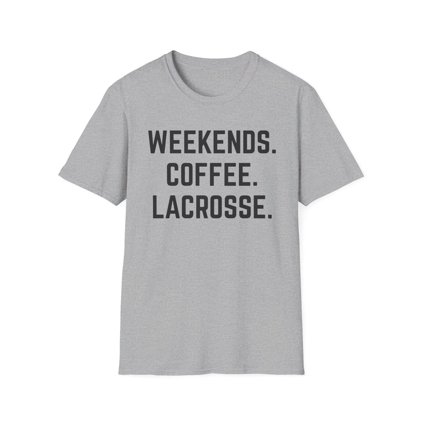 Weekends Coffee Lacrosse Shirt