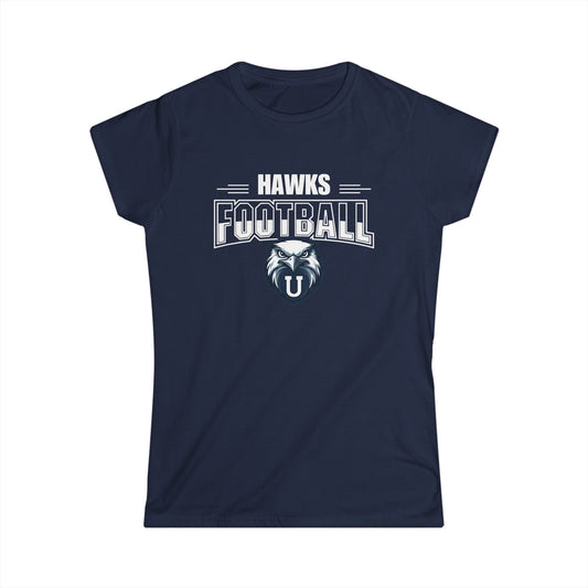 Hawks Football Women's Gildan Softstyle Tee