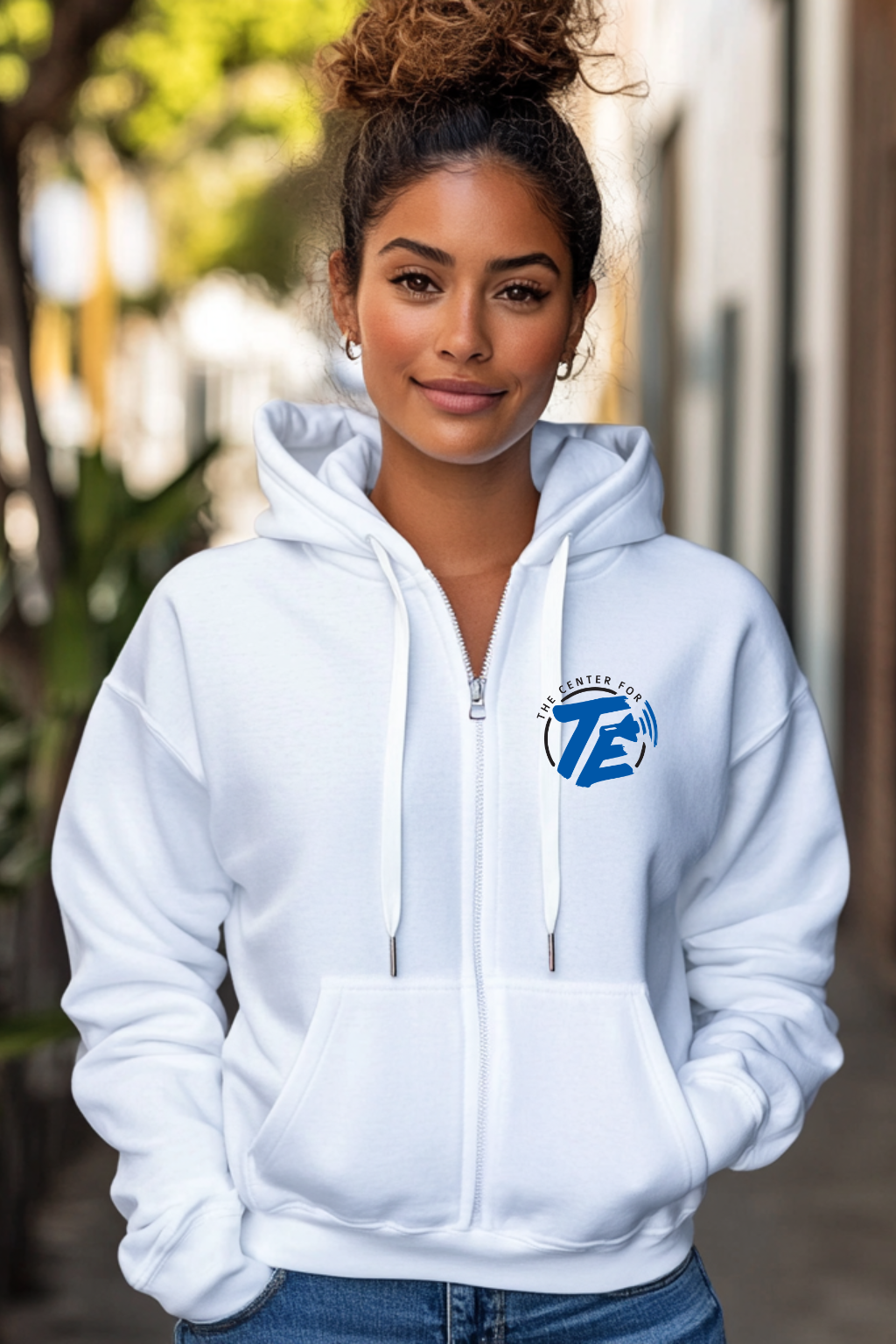 TE | Unisex Full Zip Hooded Sweatshirt