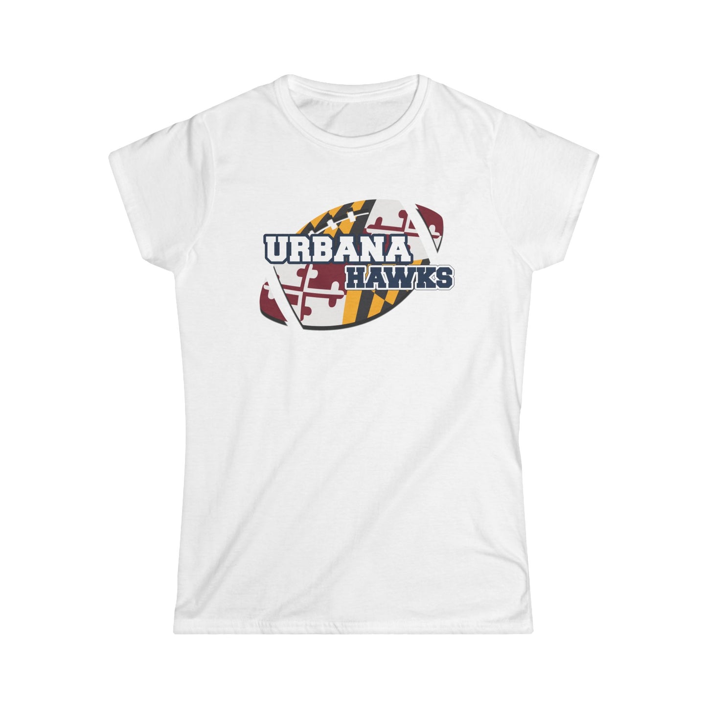 Hawks Women's Softstyle Tee - Sporty Maryland Pride Shirt