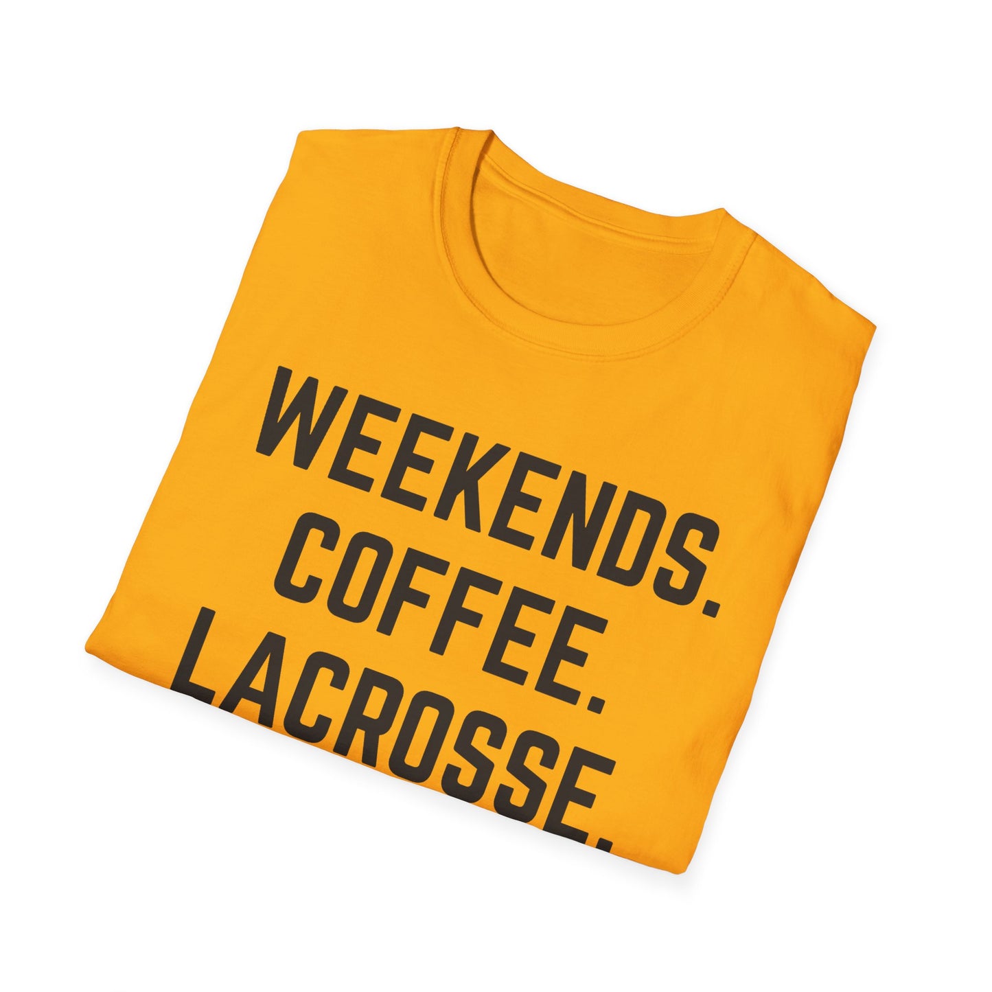 Weekends Coffee Lacrosse Shirt
