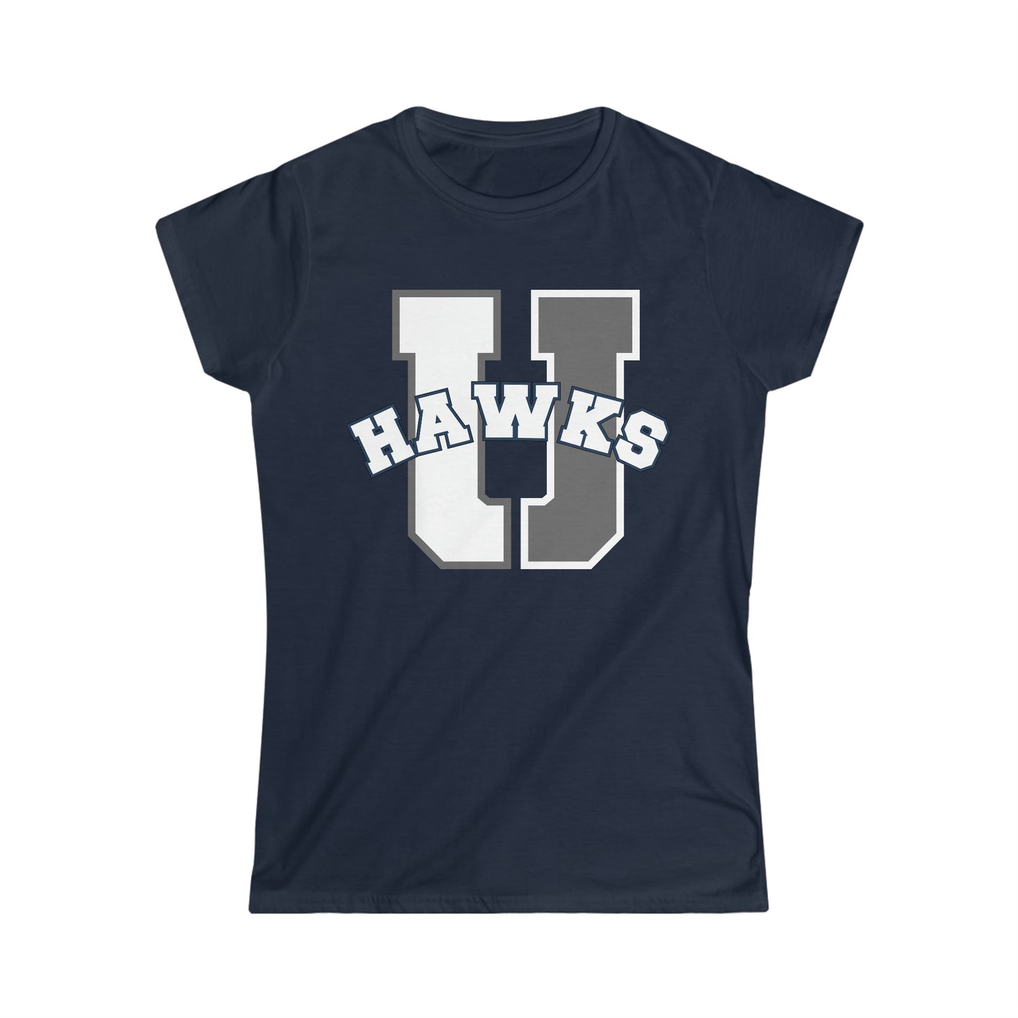U Hawks Split Ladies Cut Shirt