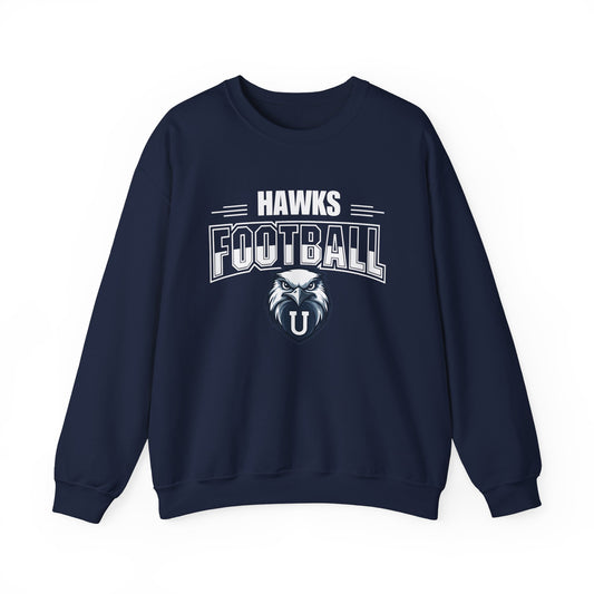 Hawks Football Unisex Crew Sweatshirt