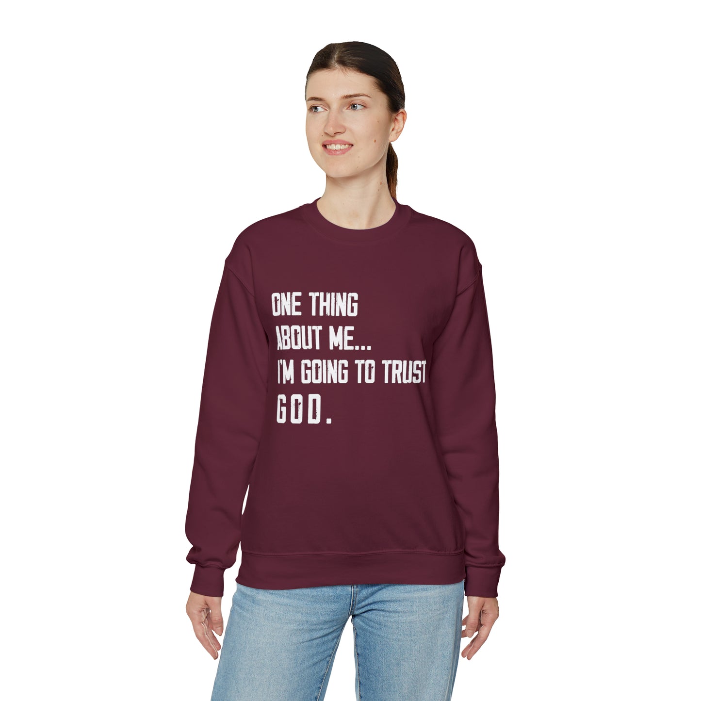 TRUSTING GOD Unisex Heavy Blend™ Crewneck Sweatshirt