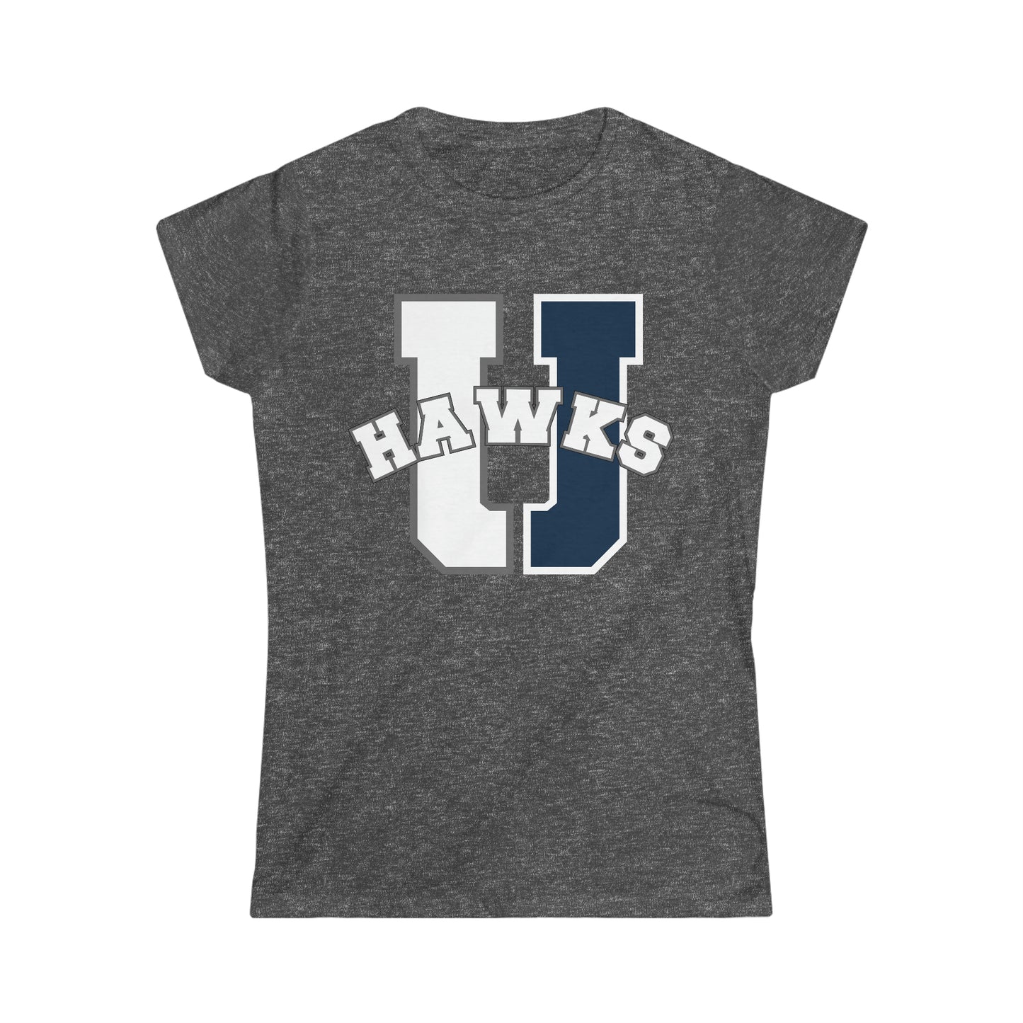 U Hawks Split Ladies Cut Shirt