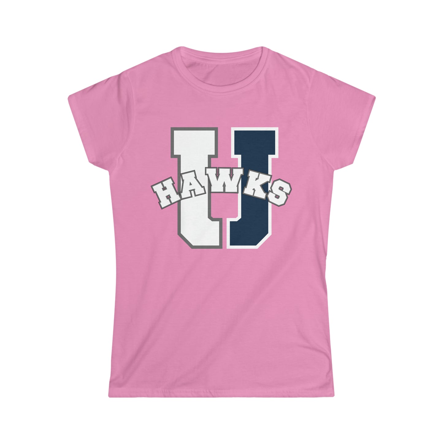 U Hawks Split Ladies Cut Shirt