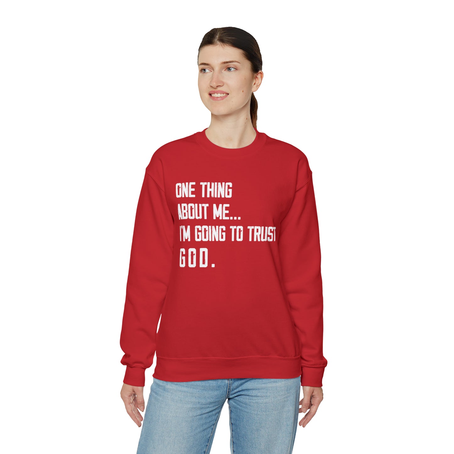 TRUSTING GOD Unisex Heavy Blend™ Crewneck Sweatshirt