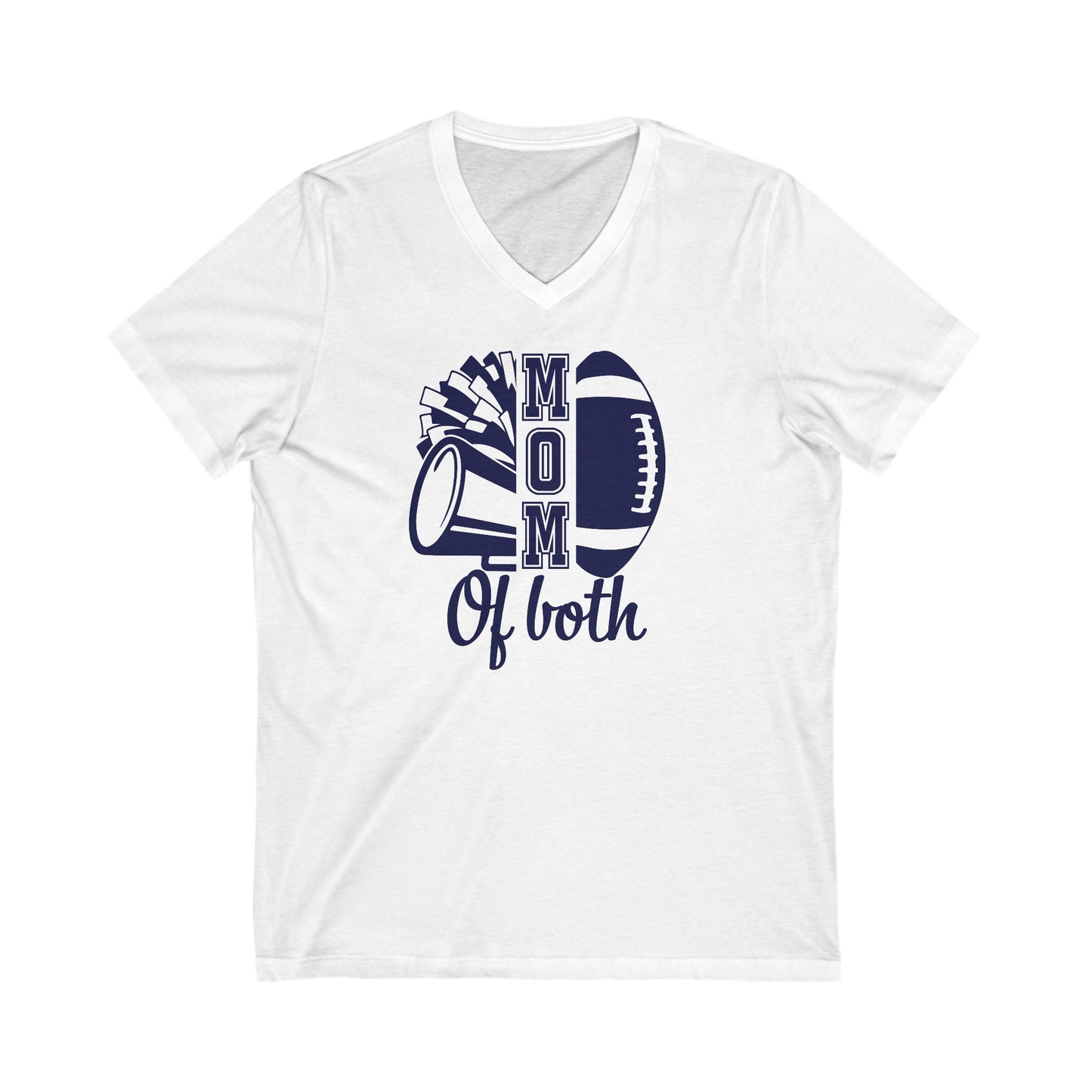 Cheer and Football Mom V- Neck Shirt