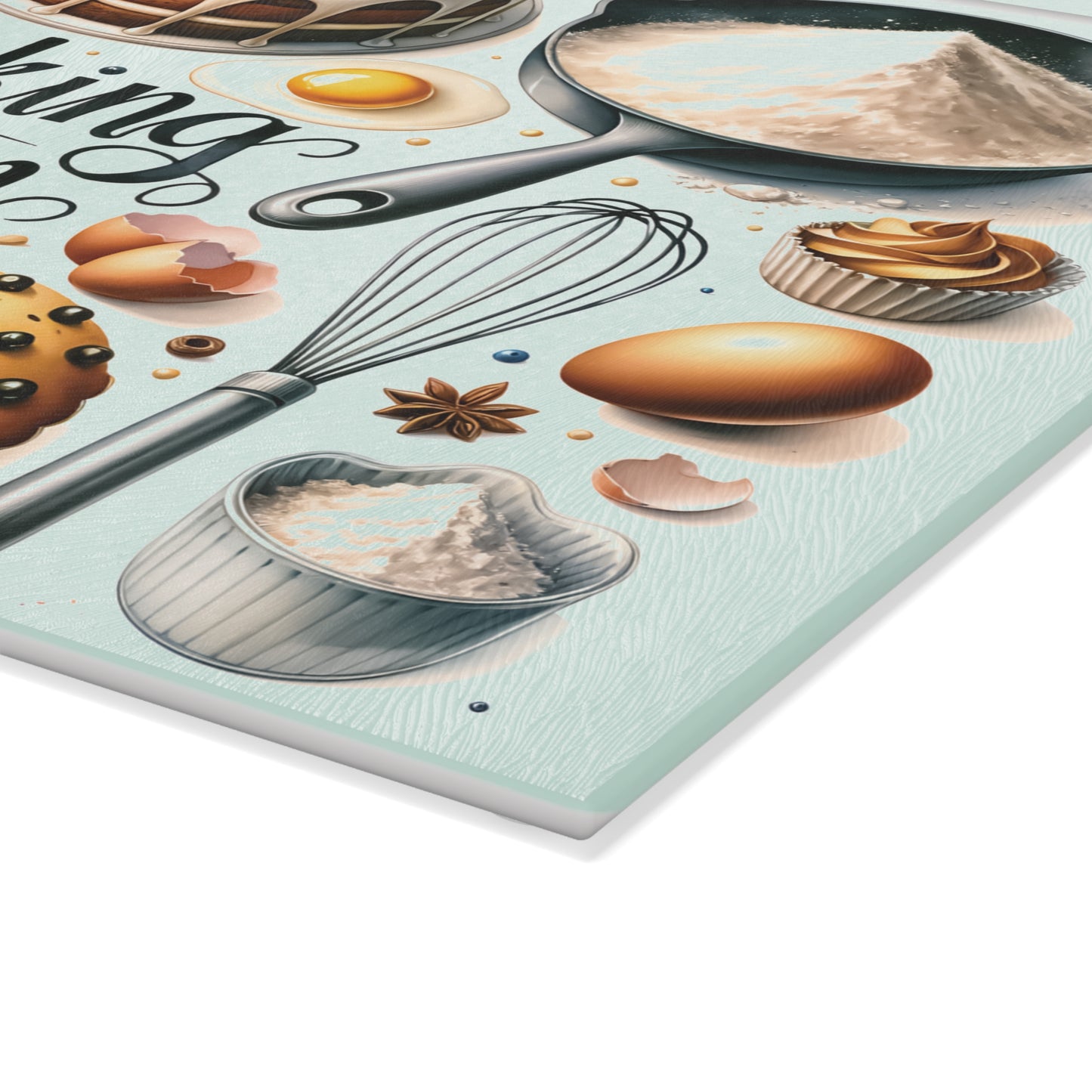 Baking Queen Glass Cutting Board