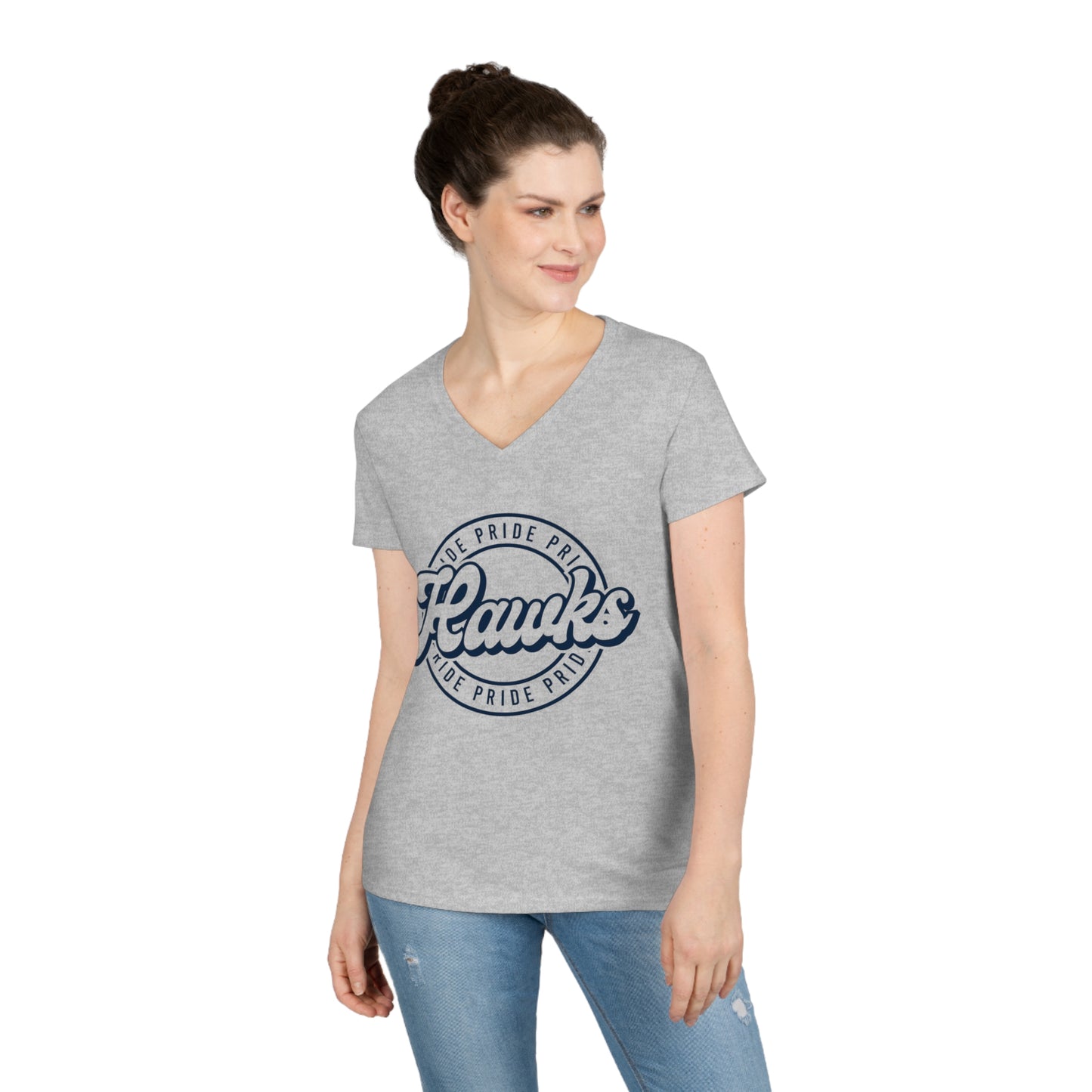 Hawk Pride Ladies V-Neck Shirt