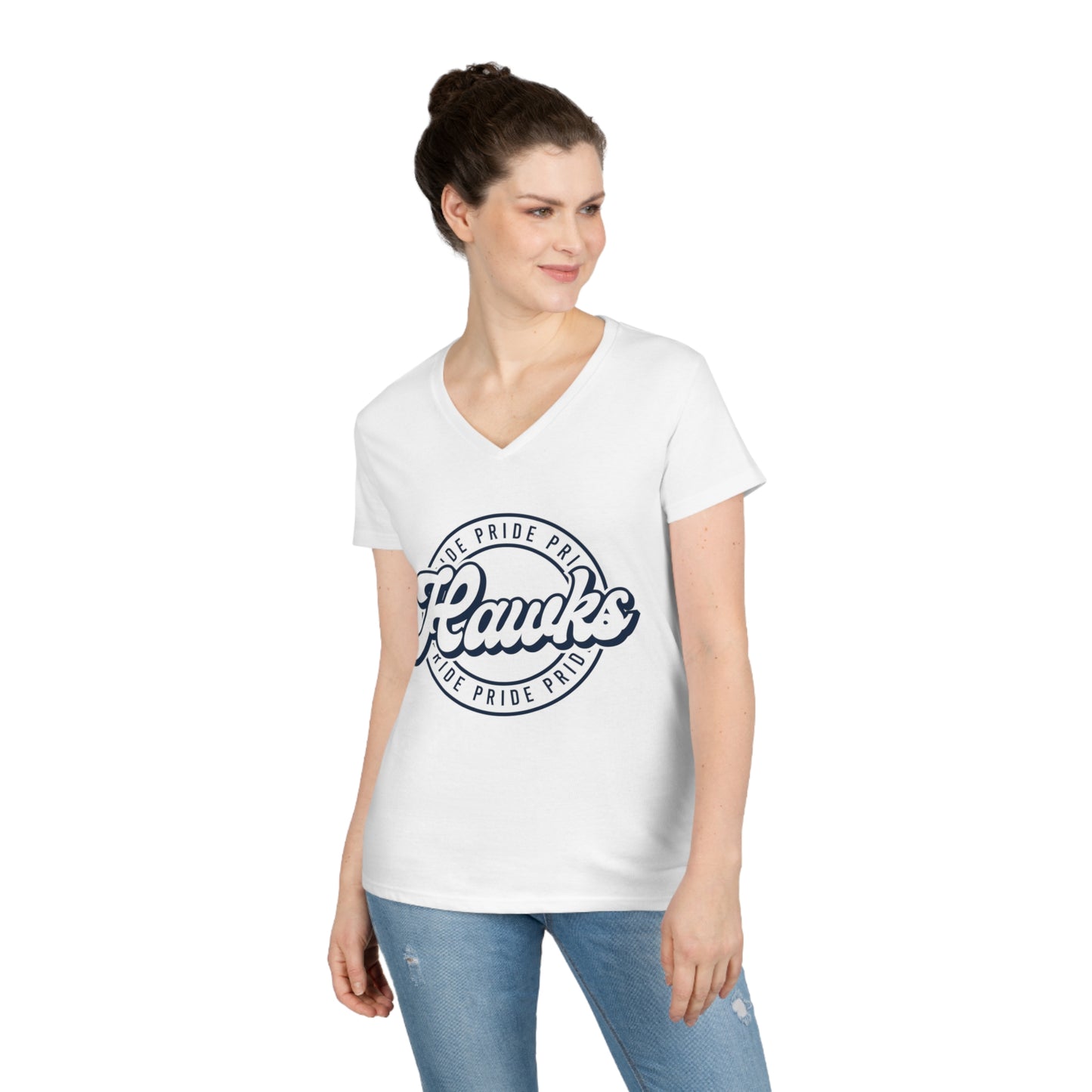 Hawk Pride Ladies V-Neck Shirt