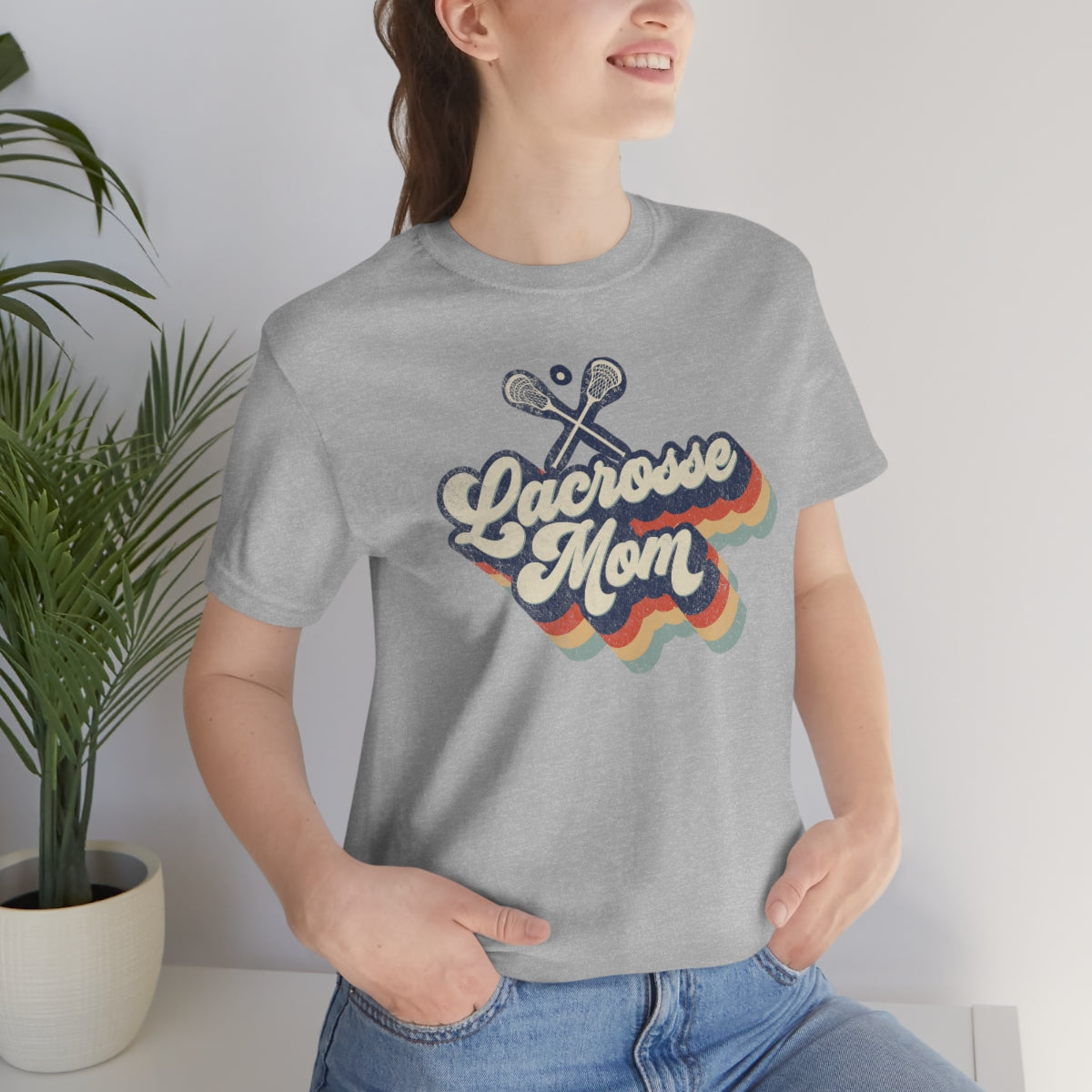 Retro Lacrosse Mom Tee
