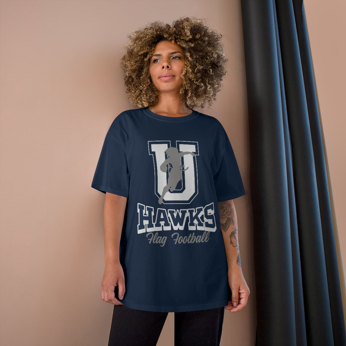 Urbana Ladies Flag Football Champion Brand Tee