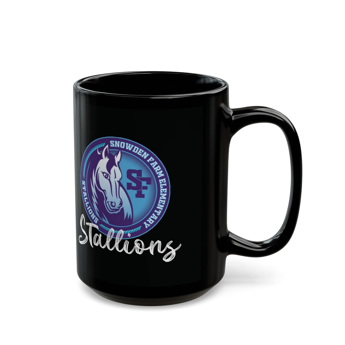 SFES | Personalized Stallions Black Mug (11oz or 15oz)