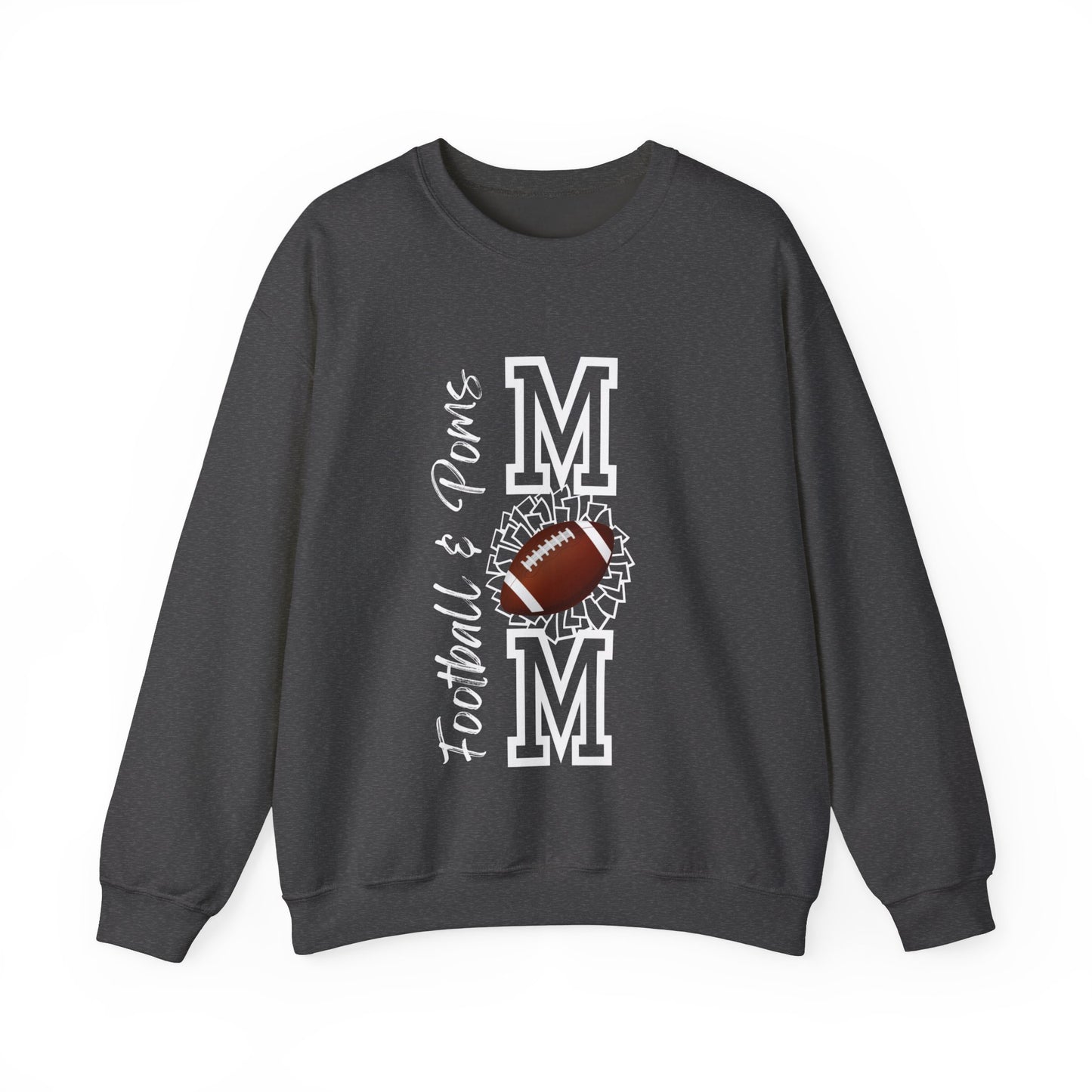 Football & Poms Mom Crew Sweater