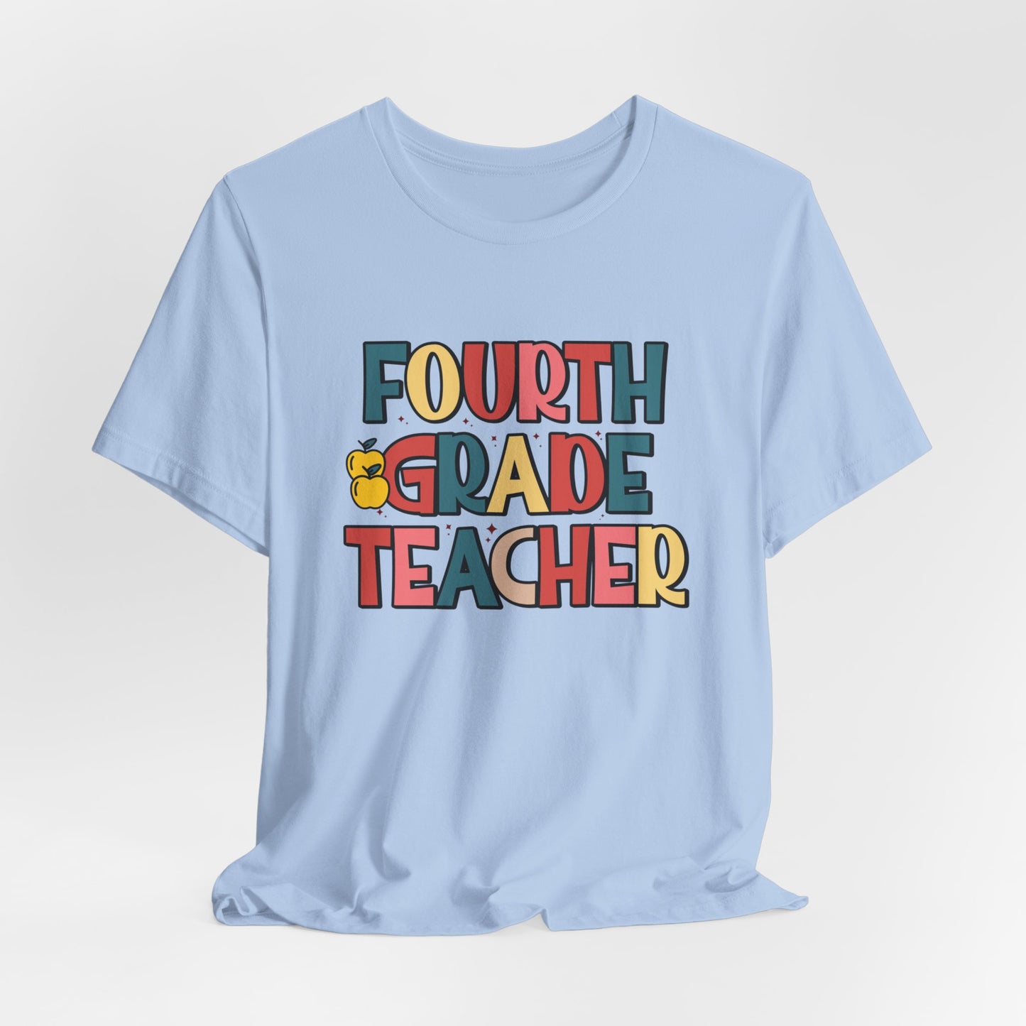 Retro Fourth Grade Teacher Unisex Tee