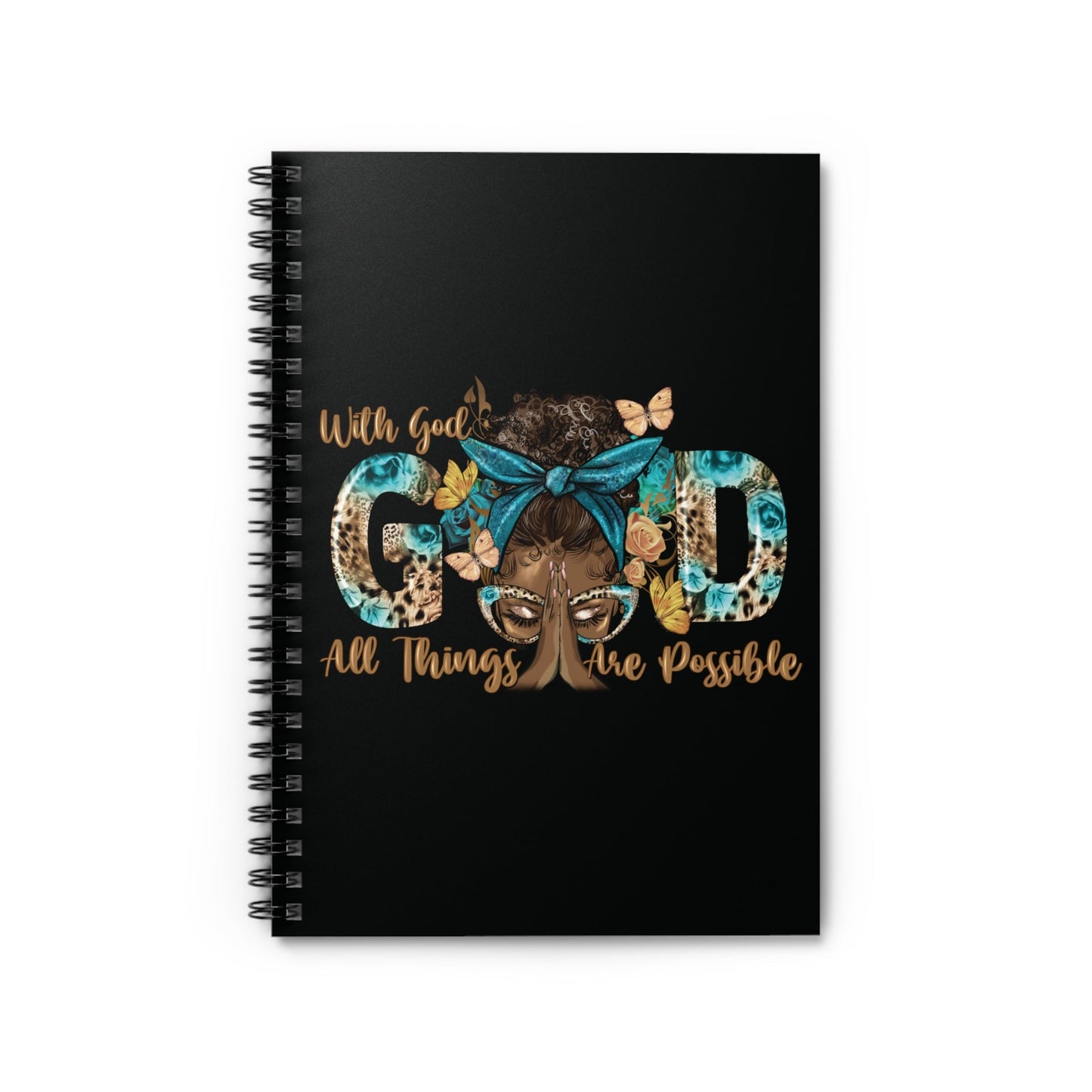 With God All Things Are Possible Spiral Notebook