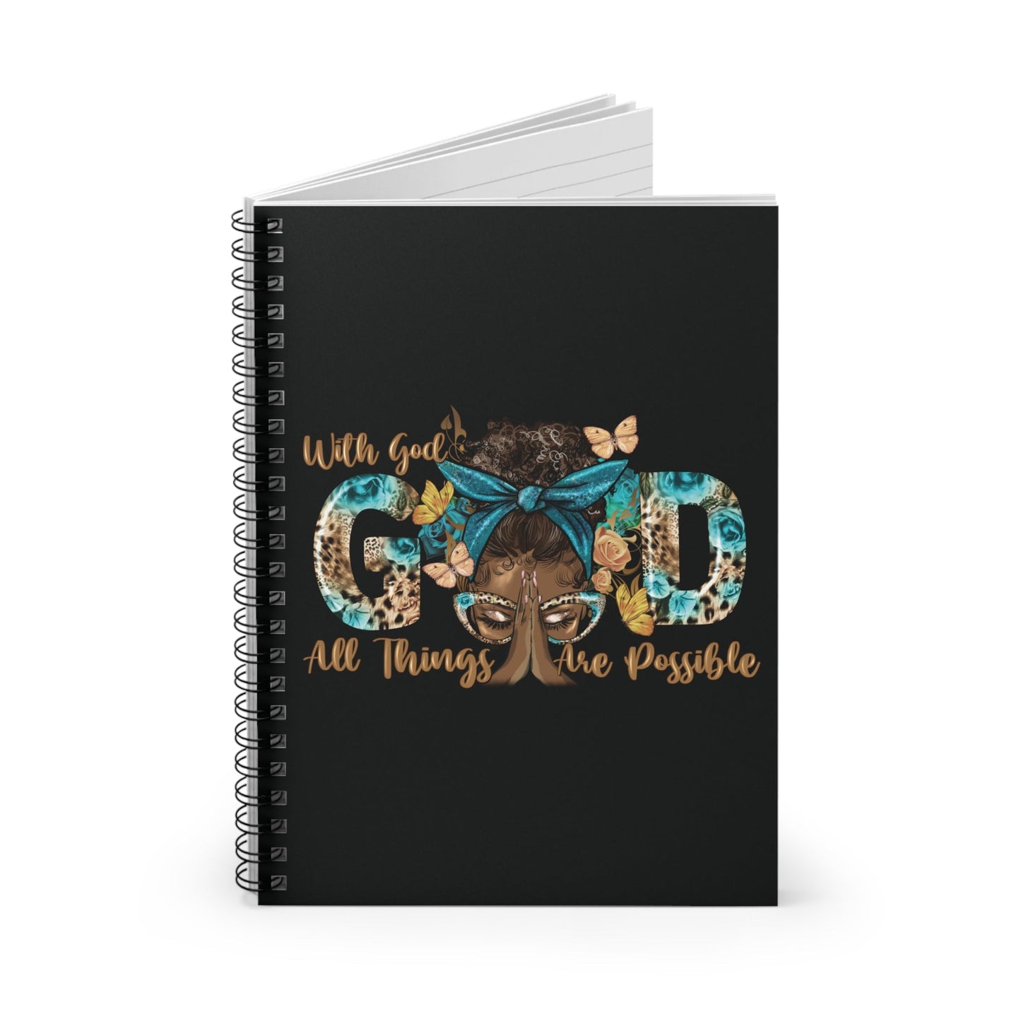 With God All Things Are Possible Spiral Notebook