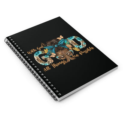 With God All Things Are Possible Spiral Notebook