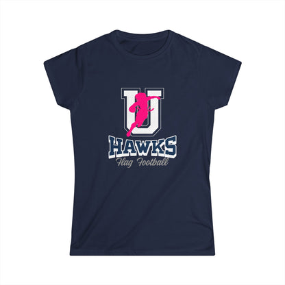 Pink Hawks Girls Flag Women's Softstyle Tee