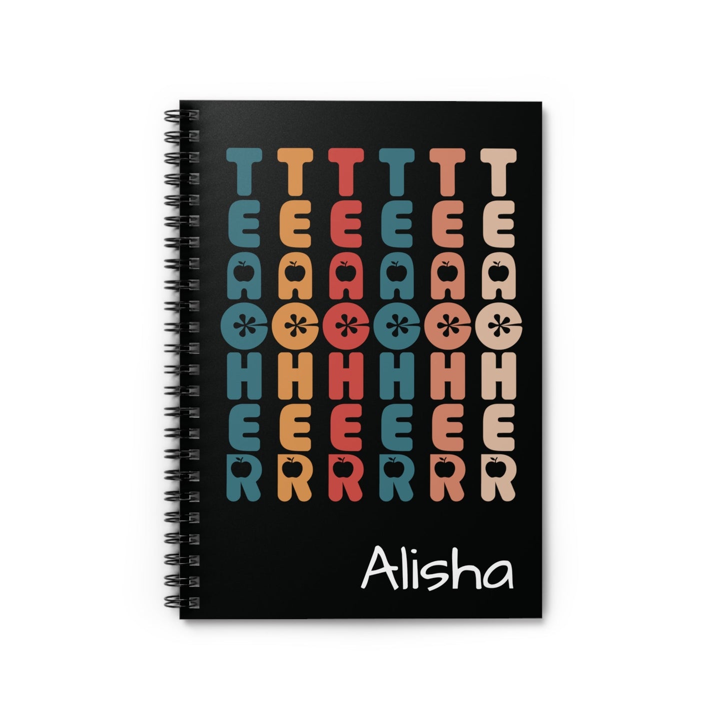 Retro Teacher Spiral Notebook