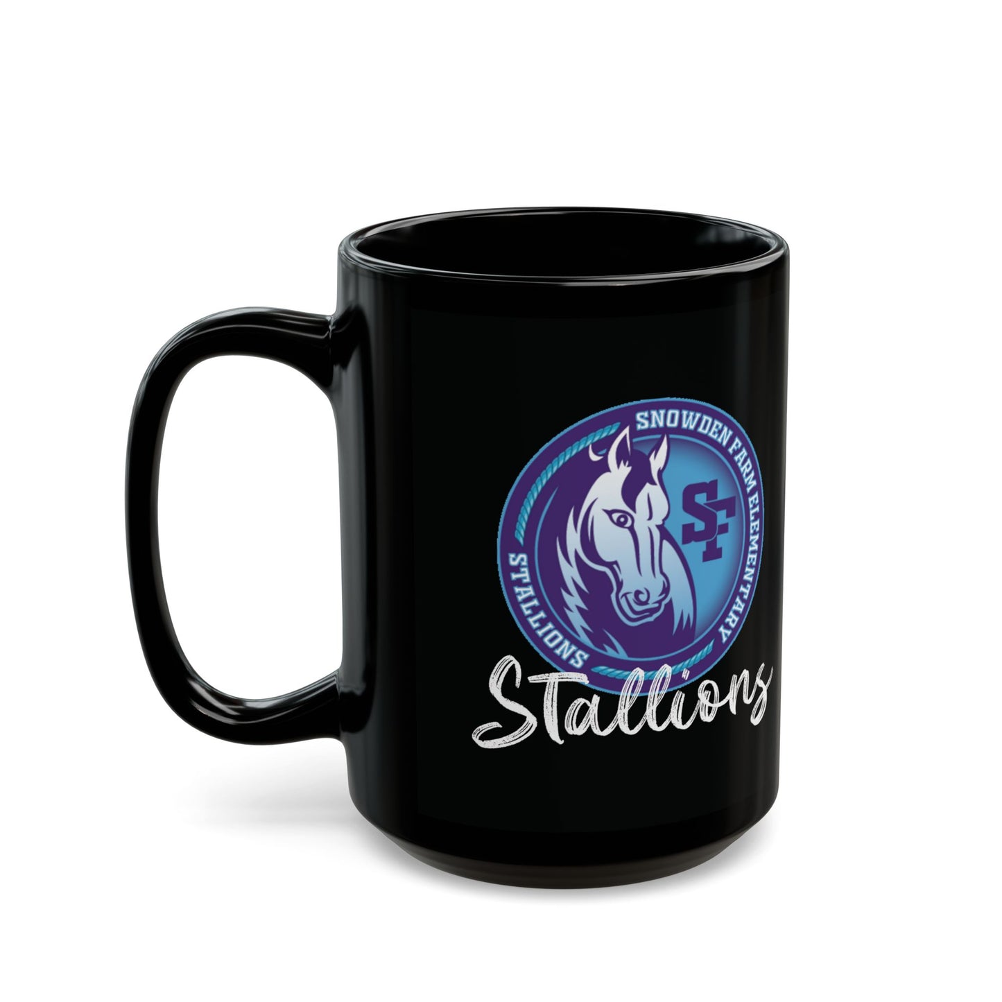 SFES | Personalized Stallions Black Mug (11oz or 15oz)