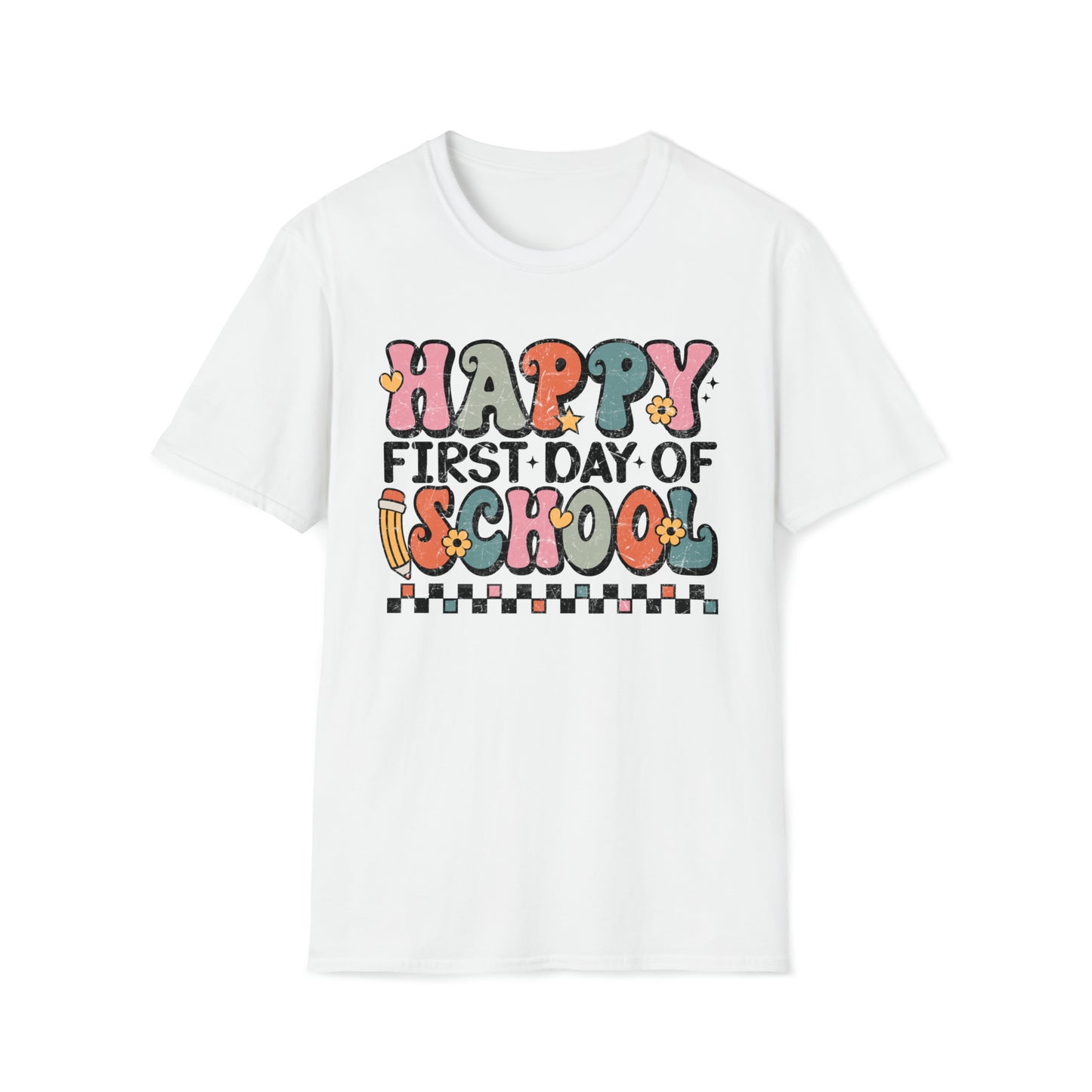 Retro Happy 1st Day of School Shirt