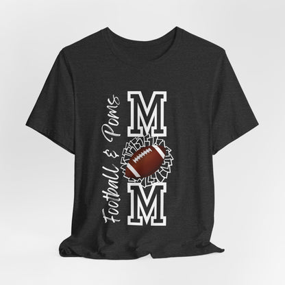 Football & Poms Mom Shirt