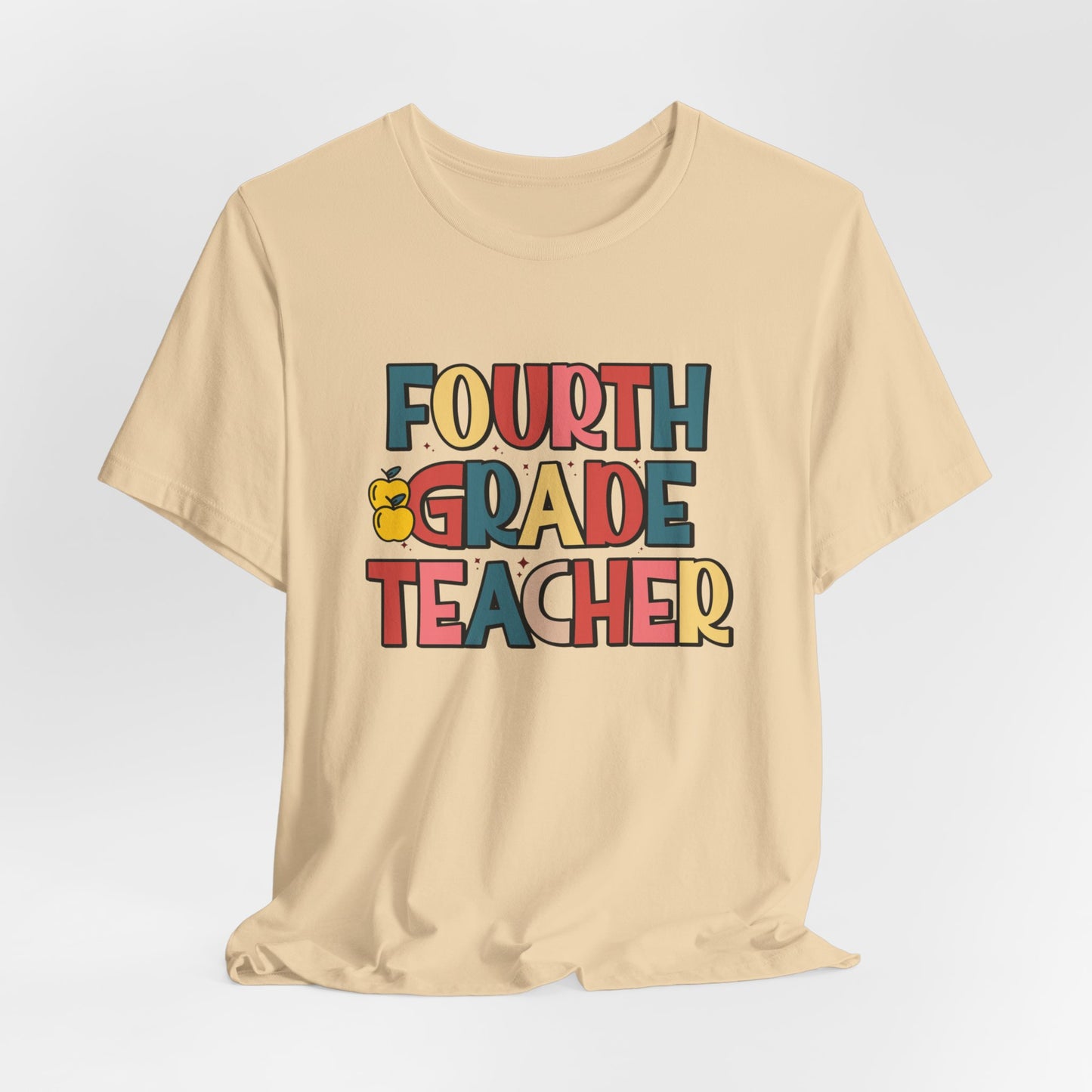 Retro Fourth Grade Teacher Unisex Tee