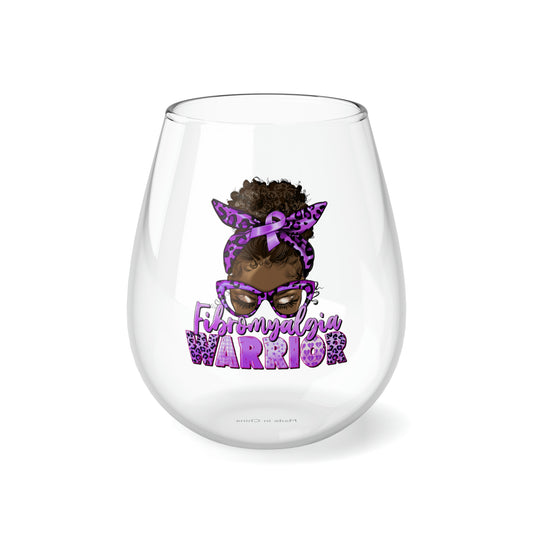 Fibro Warrior Stemless Wine Glass