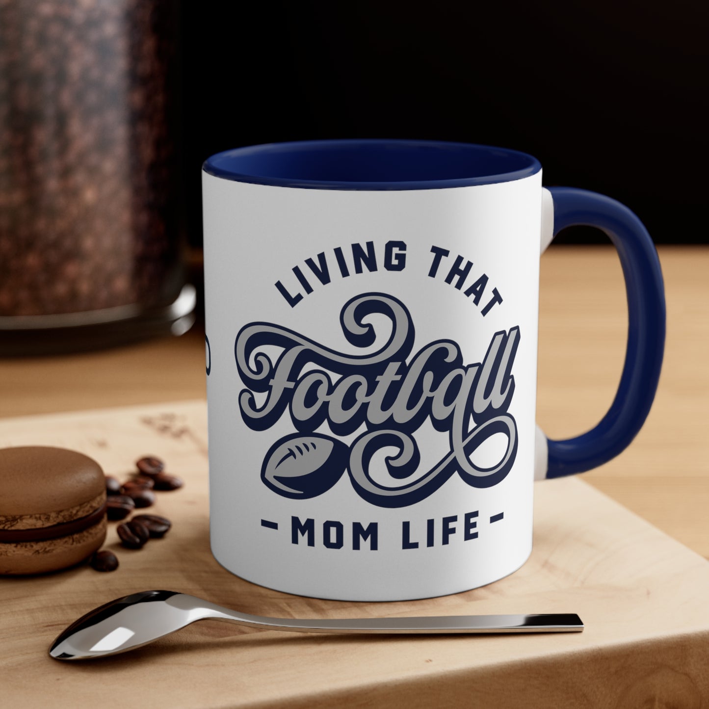 Personalized Living That Football Mom Life (11oz.)