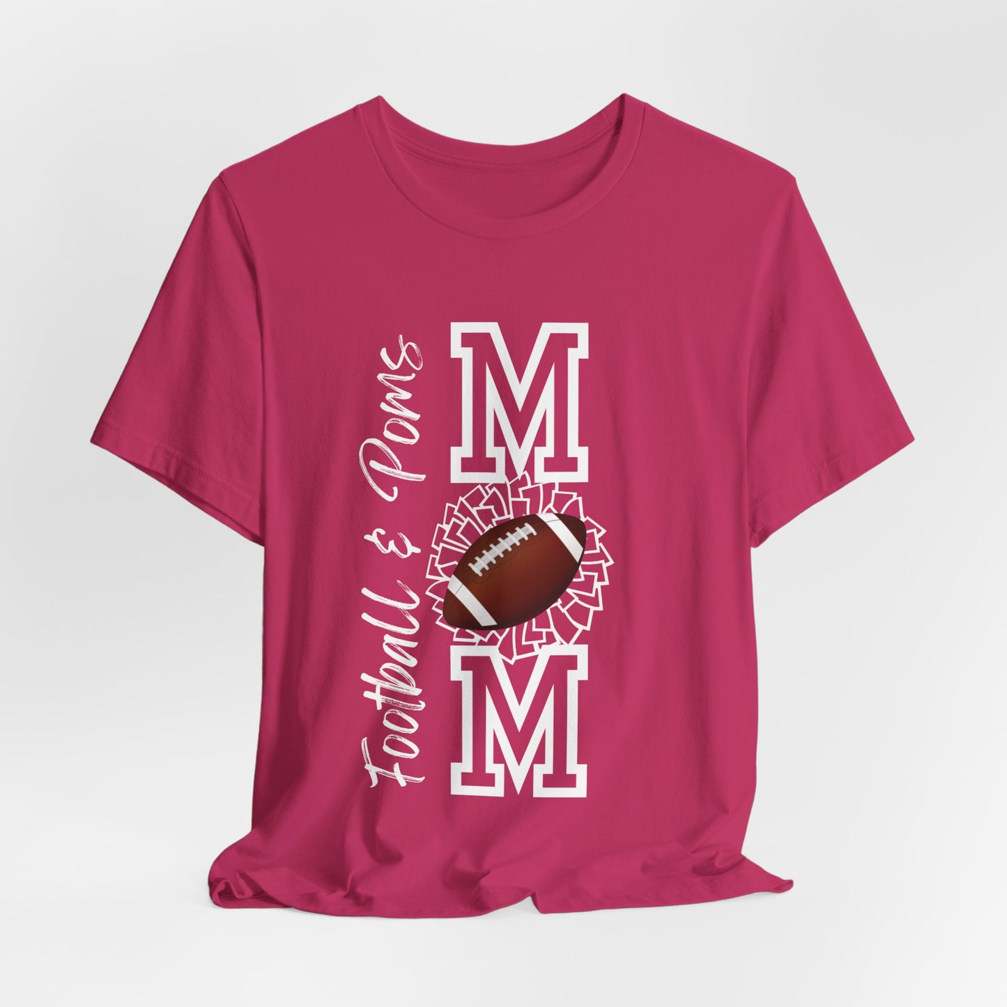 Football & Poms Mom Shirt