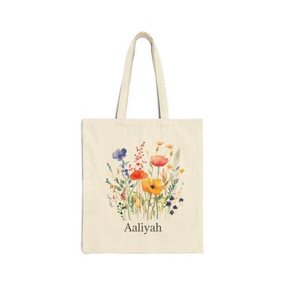 Floral Print Tote Bag