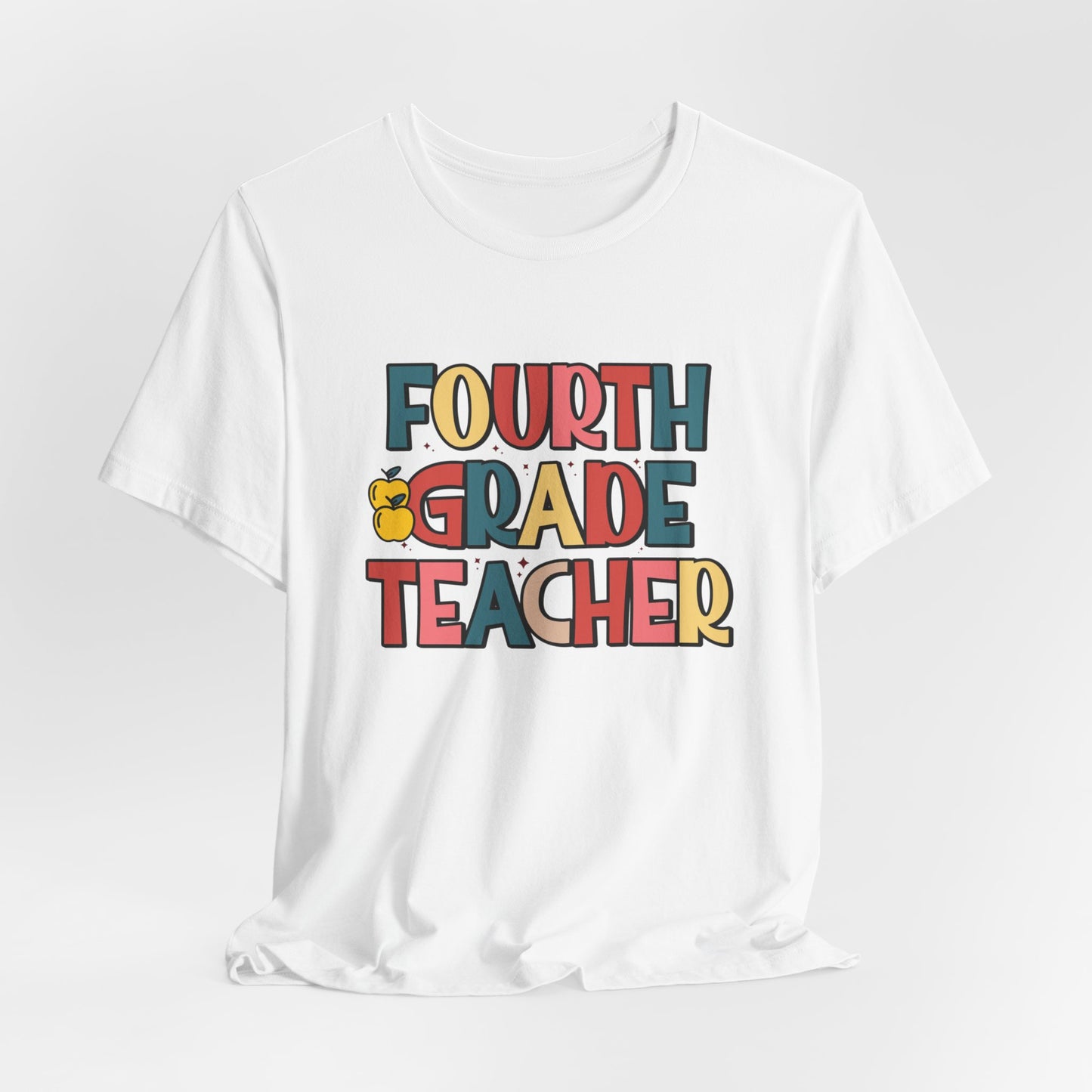 Retro Fourth Grade Teacher Unisex Tee