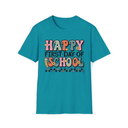 Retro Happy 1st Day of School Shirt