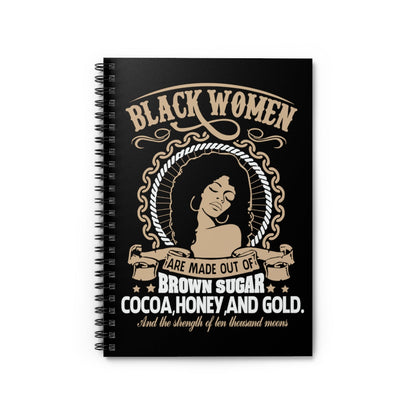 Black Women Brown Sugar Notebook