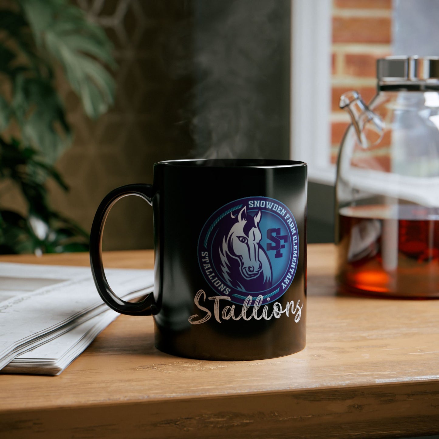 SFES | Personalized Stallions Black Mug (11oz or 15oz)