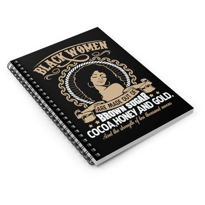 Black Women Brown Sugar Notebook